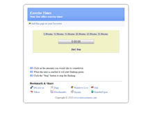 Tablet Screenshot of exercisetimer.com